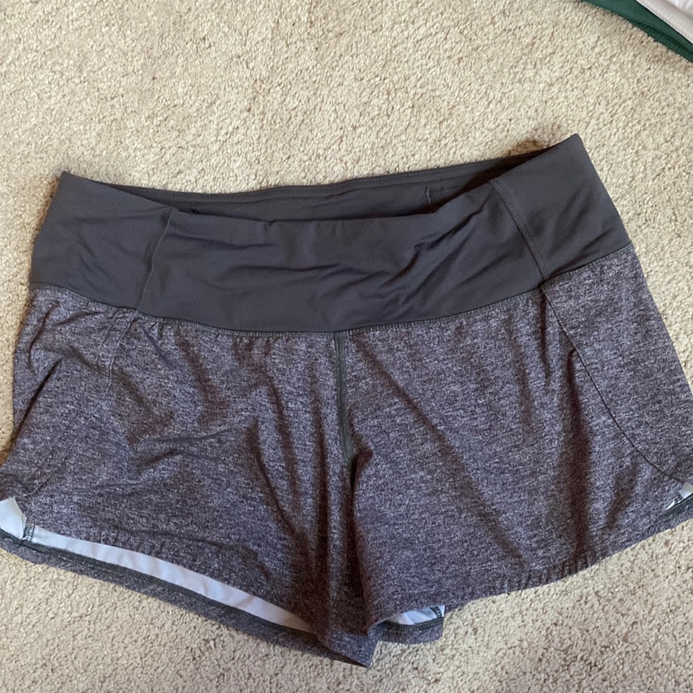 Lululemon speed shorts - grey. Size 6